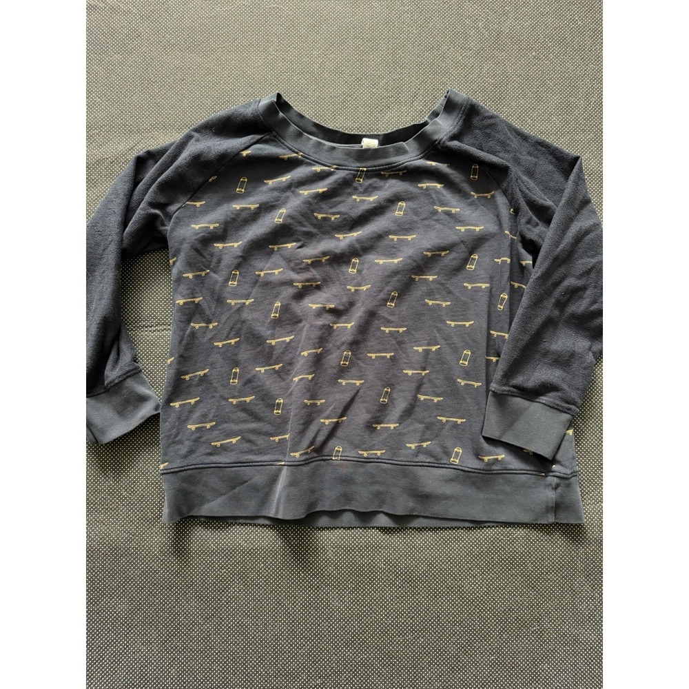 Kate Quinn Little Liam Sweatshirt Sz XL Skateboard Black Organic cotton Unisex